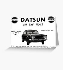 Datsun on the Move 1600 P510 Greeting Card