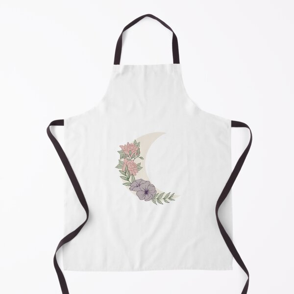 Item preview, Crescent moon with flowers designed and sold by michelle-chuv.