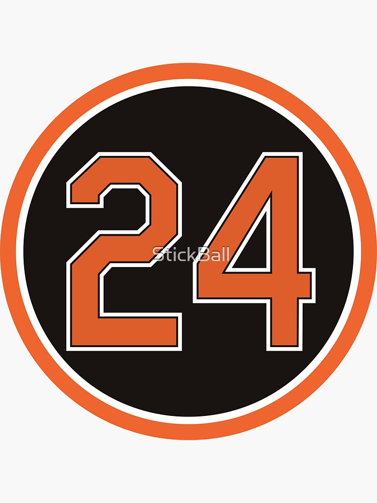 Rick Dempsey #24 Jersey Number Sticker for Sale by StickBall