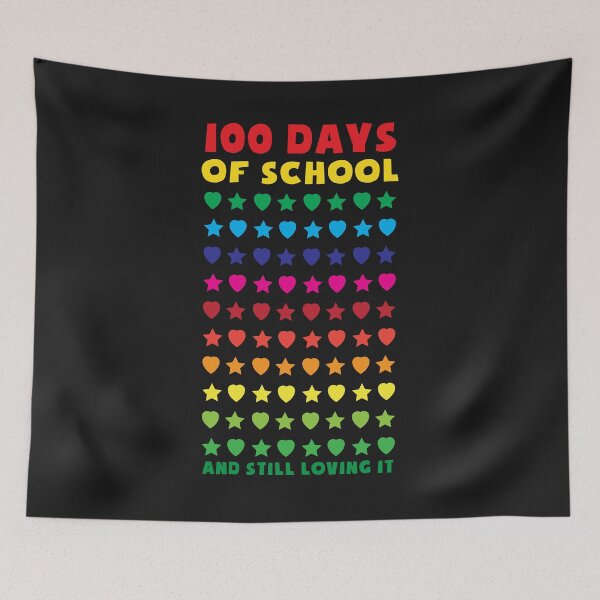 Item preview, Cute 100 Days of school and still loving it Hearts 100th  designed and sold by TheFlipRepublic.