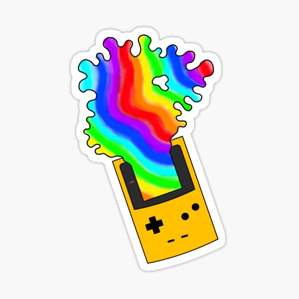 Item preview, Trippy Game System - Yellow designed and sold by TheeForestFox Shop.