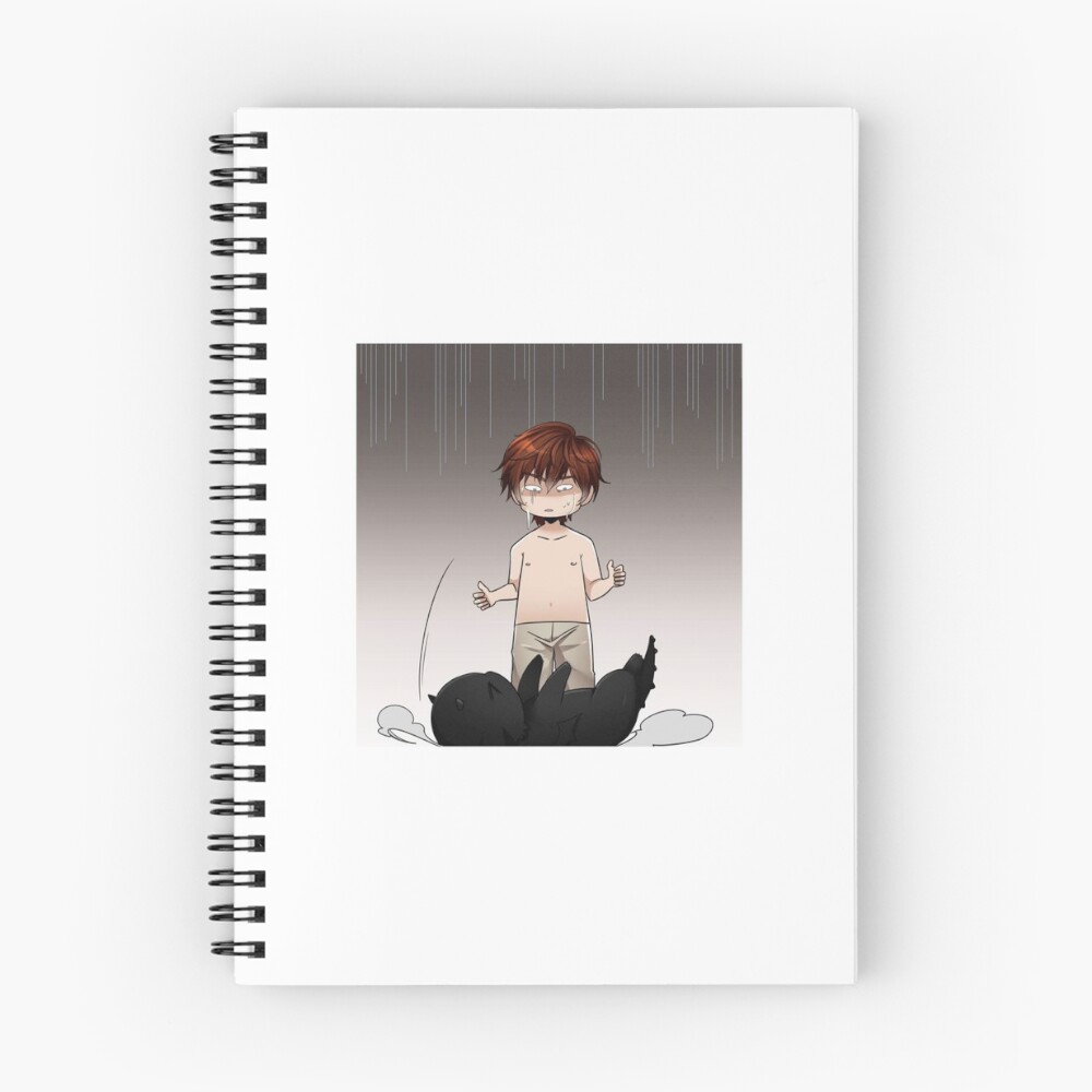 Vista previa del artículo con la obra «Cuaderno de espiral», diseñado y vendido por rayray12321.