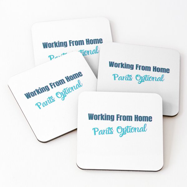 Item preview, Working From Home | Pants Optional (Teal) | The New Norm designed and sold by FrequencyV.