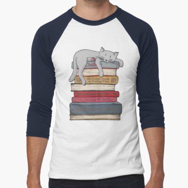 How to Chill Like a Cat Baseball ¾ Sleeve T-Shirt