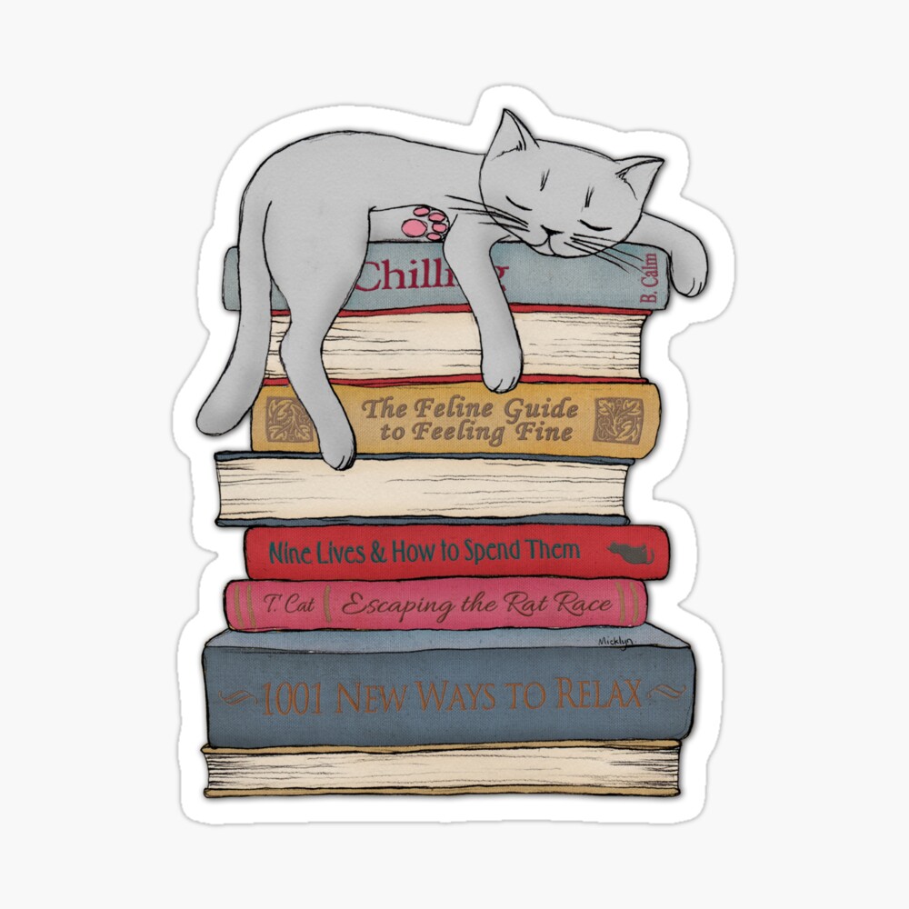 Wie man wie eine Katze chillt Sticker