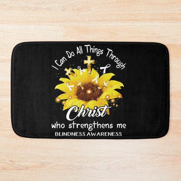 Item preview, I Can Do All Things Through Christ Who Strengthens Me Blindness Awareness designed and sold by rechardtee.
