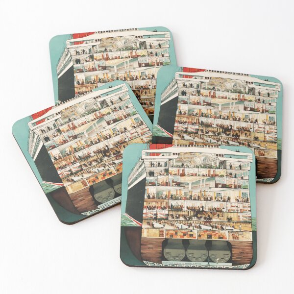 Item preview, Cunard Line Cruise Liners - Vintage Travel designed and sold by Culturio.