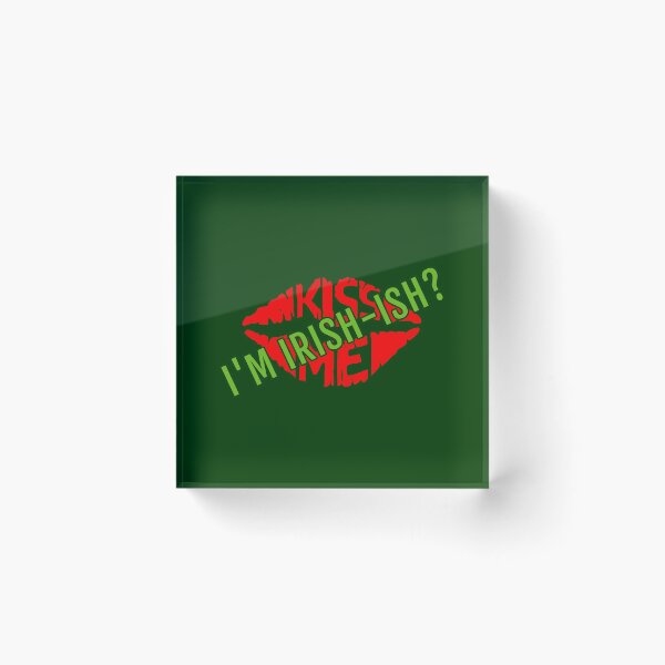 Item preview, Kiss Me I'm Irish-ish - Lips designed and sold by TKsTees.