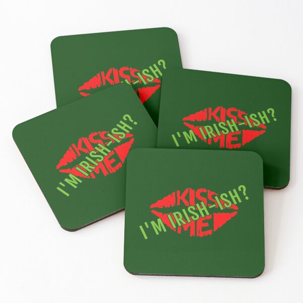 Item preview, Kiss Me I'm Irish-ish - Lips designed and sold by TKsTees.