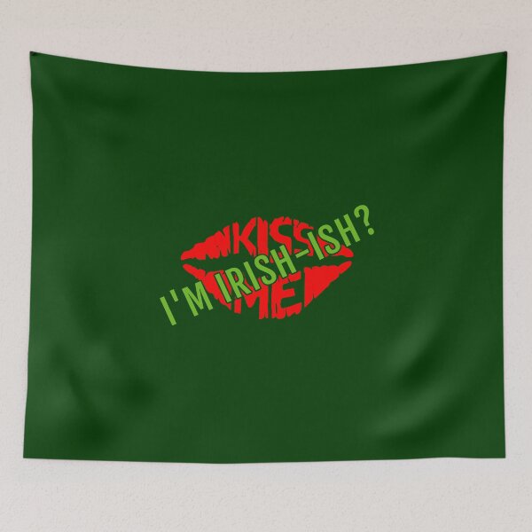 Item preview, Kiss Me I'm Irish-ish - Lips designed and sold by TKsTees.