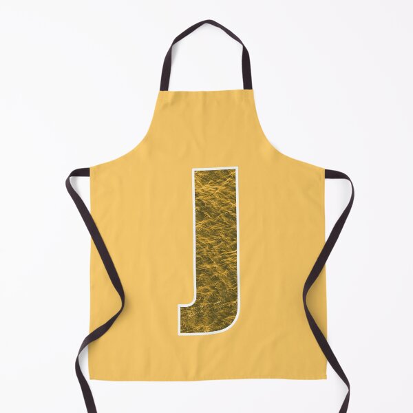 Item preview, Letter J - Yellow and Gold Water Wave Ocean Art designed and sold by dylanxh.