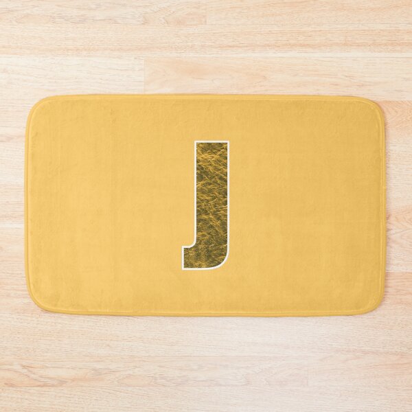Item preview, Letter J - Yellow and Gold Water Wave Ocean Art designed and sold by dylanxh.