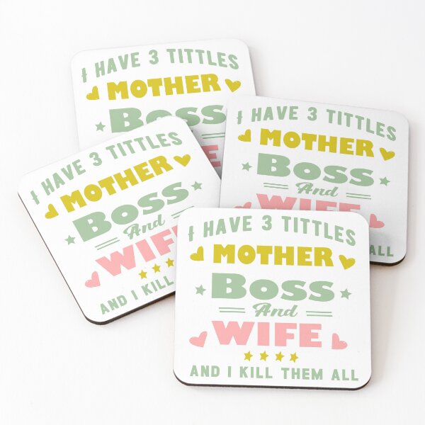 Item preview, I have 3 tittles, mother, boss, and wife and I kill them all designed and sold by Soul  ArtLove.