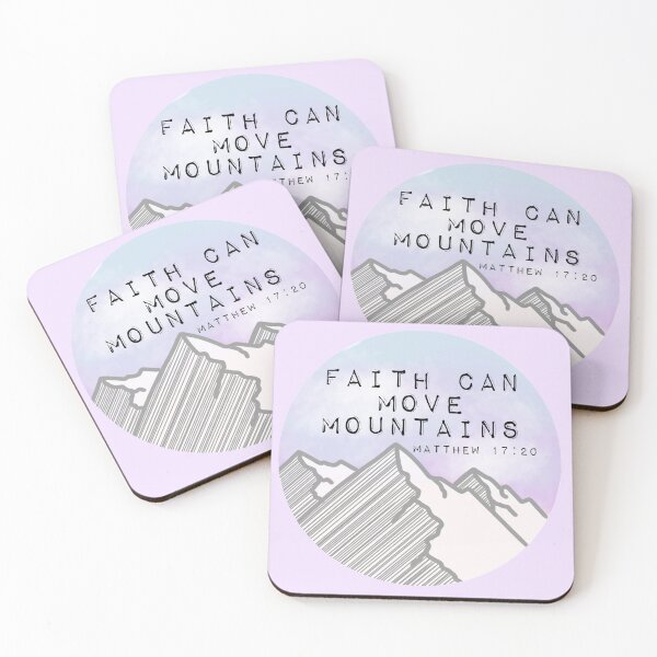 Item preview, Matthew 17:20~ Faith Can Move Mountains designed and sold by Shea Sketches.