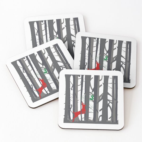Item preview, Red Christmas Deer and the Fairy designed and sold by aboniteblanc.