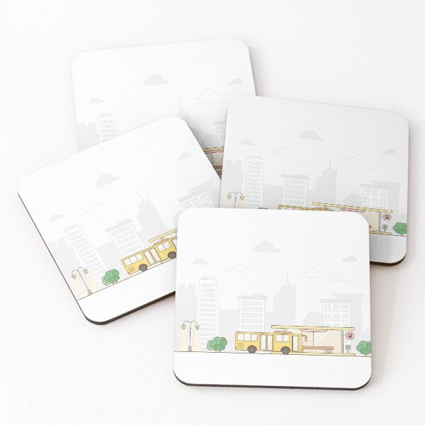 Item preview, city skyline and bus station  designed and sold by Planb StudioDesign.