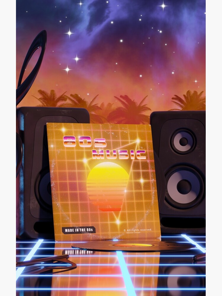 80s music in music land with palm trees by GaiaDC
