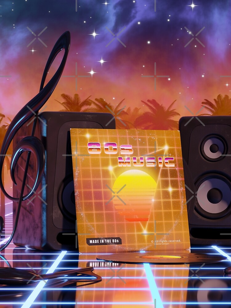 80s music in music land with palm trees by GaiaDC