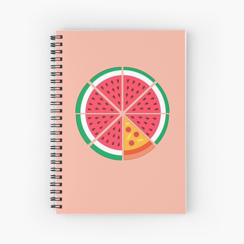 Watermelon Pizza Spiral Notebook