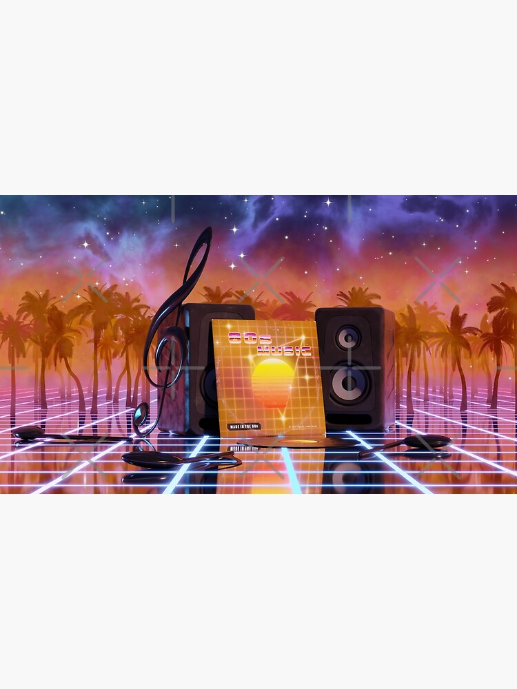 80s music in music land with palm trees by GaiaDC