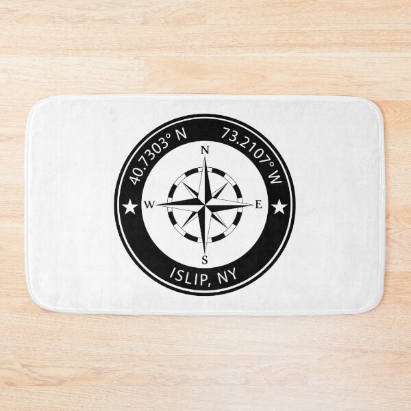 Item preview, Islip, New York Geographical Coordinates designed and sold by TeeOhGraphics.