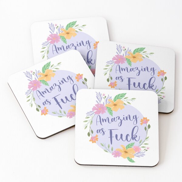 Item preview, Amazing As F*** | Socially Awkward Floral Wreath designed and sold by 0TeeDesigns.