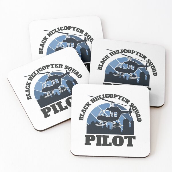 Item preview, Black Helicopter Squad Pilot - Blue designed and sold by Chubuter.