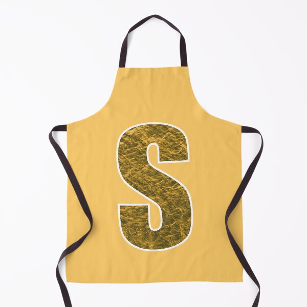 Item preview, Letter S - Yellow and Gold Water Wave Ocean Art designed and sold by dylanxh.
