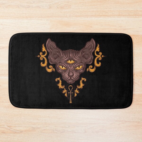 Item preview, Egyptian Cat with Third Eye Open designed and sold by EsotericOccult.
