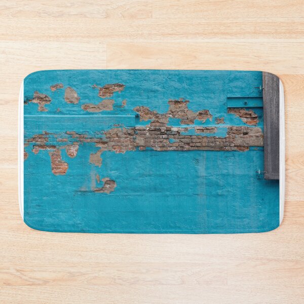 Item preview, Abstract Turquoise Paint and Red Brick designed and sold by LizAlbroPhotos.