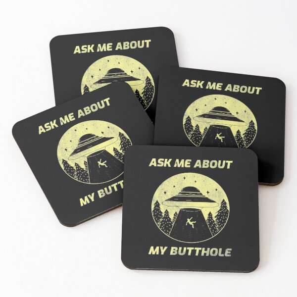 Item preview, Ask Me About My Butthole Funny Alien UFO Abduction - Distressed designed and sold by liftdesign.
