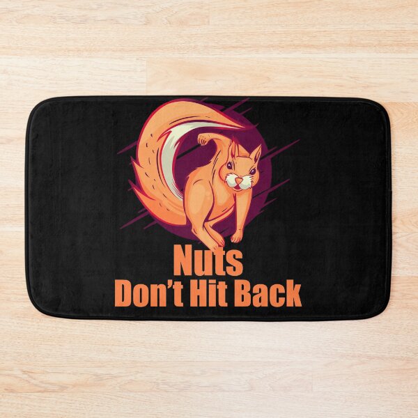 Item preview, Nuts Don’t Hit Back designed and sold by Animal Gifts For Animal Lovers.