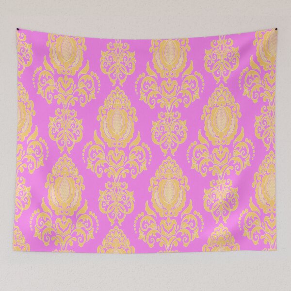Item preview, Royal Pink and Gold Damask 01 designed and sold by vortexatelier.