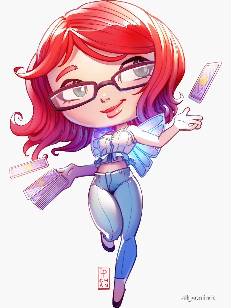 Thumbnail 3 of 3, Sticker, Chibi Luna designed and sold by allysonlindt.