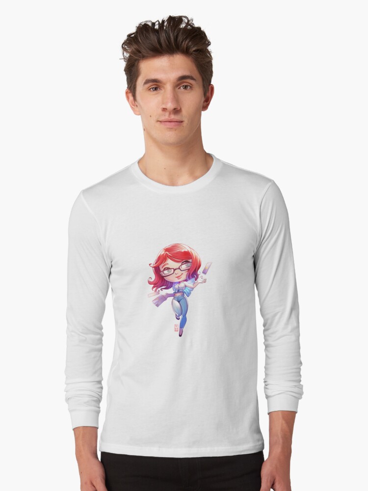 Thumbnail 1 of 5, Long Sleeve T-Shirt, Chibi Luna designed and sold by allysonlindt.