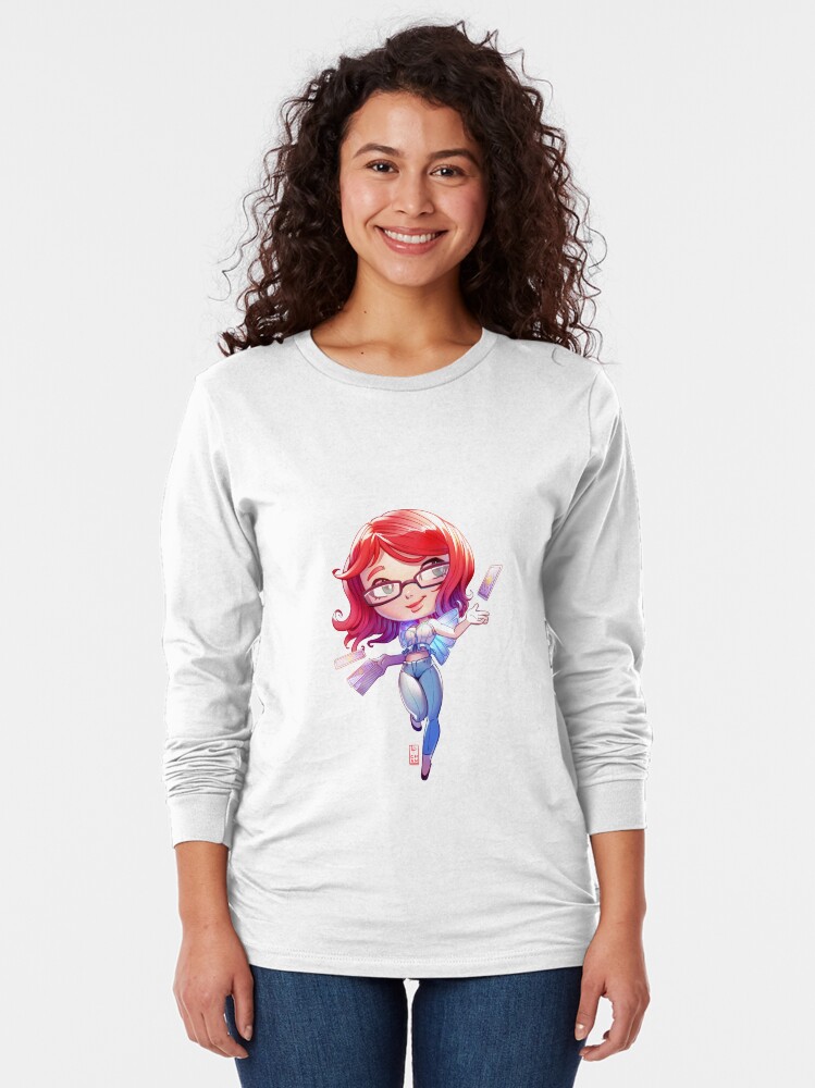 Thumbnail 2 of 5, Long Sleeve T-Shirt, Chibi Luna designed and sold by allysonlindt.