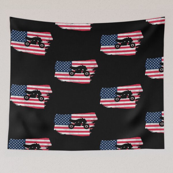 Item preview, Distressed ATV Quad American Flag  designed and sold by liftdesign.