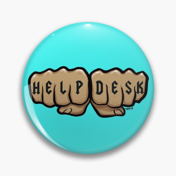 Artikelvorschau, Helpdesk Knuckle Tattoo entworfen und verkauft von ARTmuffin.