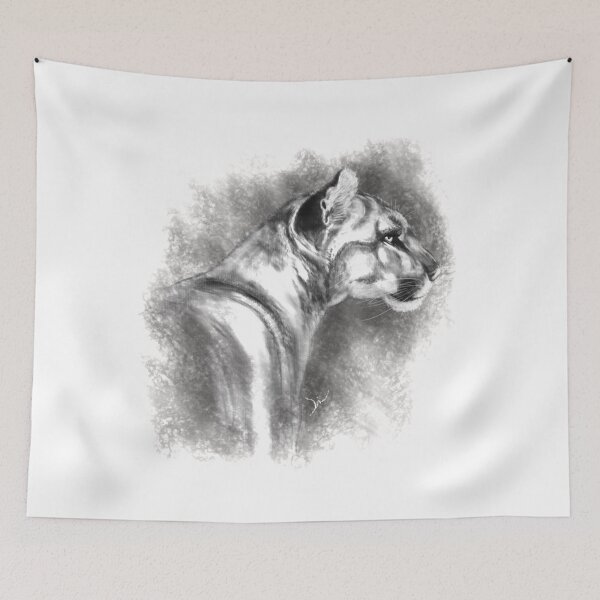 Item preview, Cougar (white) designed and sold by DiiMotion.