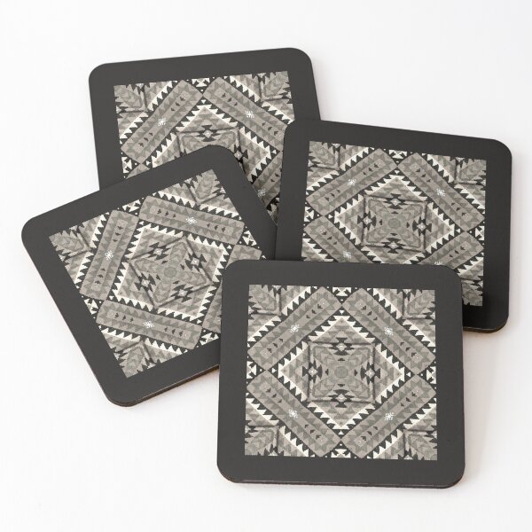 Item preview, Kilim Rug design Print of Oriental, Hygge lifestyle pattern, Runner Navajo Grey Brick 9 designed and sold by ZenArt-Fern.