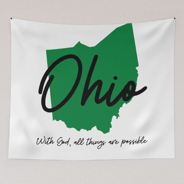 Item preview, Ohio State Motto with god all thing are possible  designed and sold by Danielle Slade.