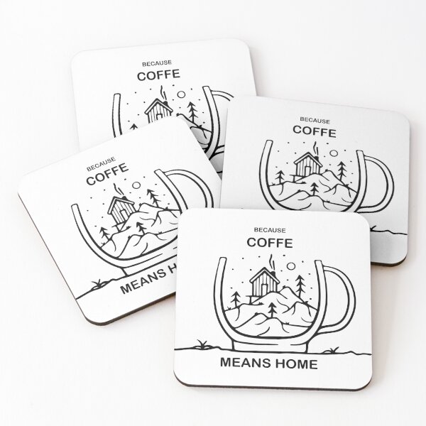 Item preview, Because coffe means home silhouette designed and sold by CHVRDesing.