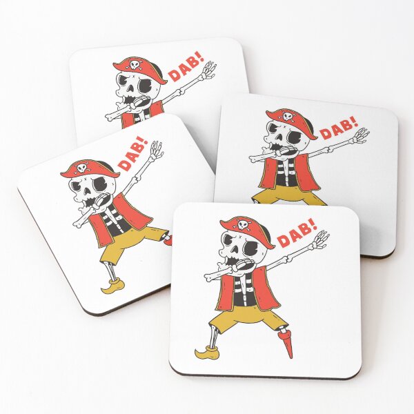 Item preview, Dabbing Skeleton Pirate T Shirt Halloween Kids Jolly Roger designed and sold by TheFlipRepublic.