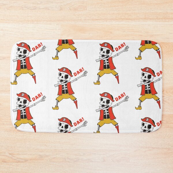 Item preview, Dabbing Skeleton Pirate T Shirt Halloween Kids Jolly Roger designed and sold by TheFlipRepublic.