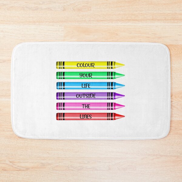 Item preview, Colour Your Life Outside The Lines! (on White) designed and sold by PawsitiveMum.