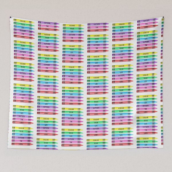Item preview, Colour Your Life Outside The Lines! (on White) designed and sold by PawsitiveMum.