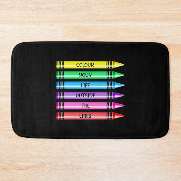 Item preview, Colour Your Life Outside The Lines! (on Black) designed and sold by PawsitiveMum.