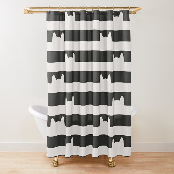 Cute Cat Shower Curtains for Sale