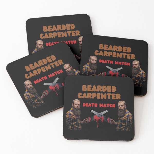 Item preview, Bearded Carpenter Death Match Woodworking Tools Saw Funny  designed and sold by CBCreations73.
