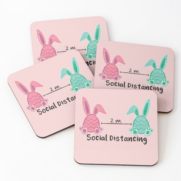 Item preview, Happy quarantine easter, funny easter bunny, social distancing II designed and sold by taby2you.